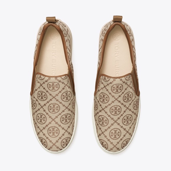 Tory Burch Shoes - Tory Burch T Monogram Slip-On Sneaker - Brown